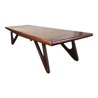Mid-Century Walnut Coffee Table - Adrian Pearsall For Sale