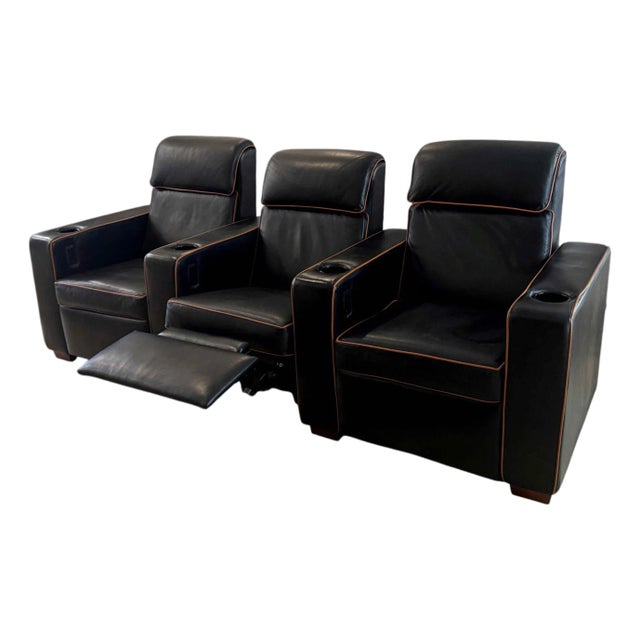LeatherCraft 2 or 3 Seat Reclining Sofa / Loveseat / Theater Seating For Sale
