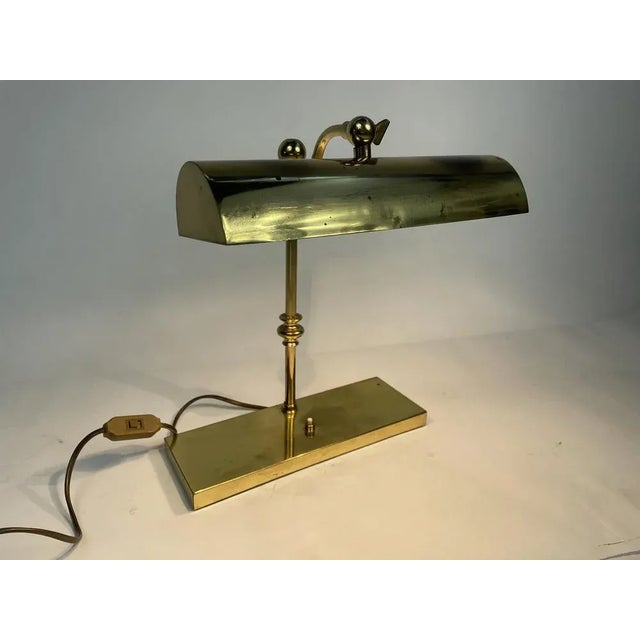 1960s Vintage Ministeriale Table Lamp in Brass, 1960s For Sale - Image 5 of 11