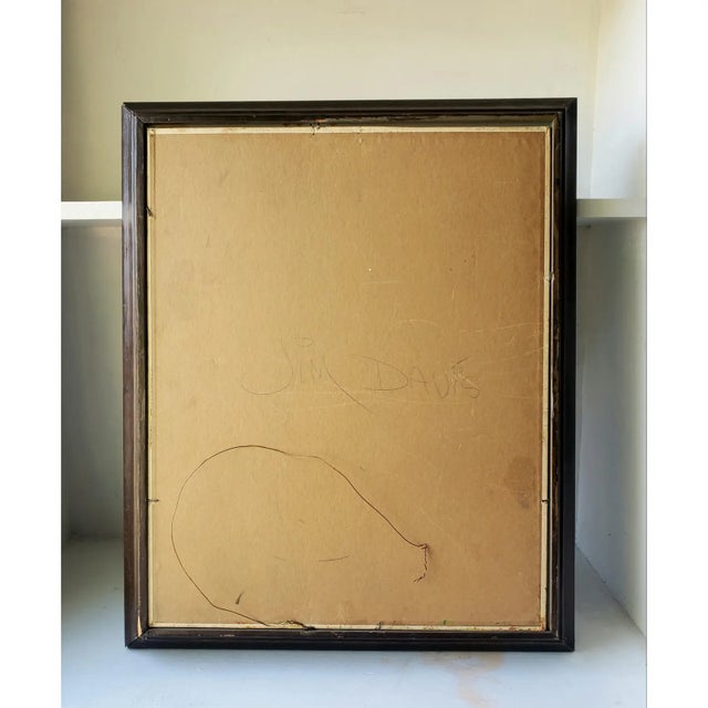 Mid-Century Expressionist Oil – Attrib. To James G. Davis (1931-2016) For Sale In Los Angeles - Image 6 of 6