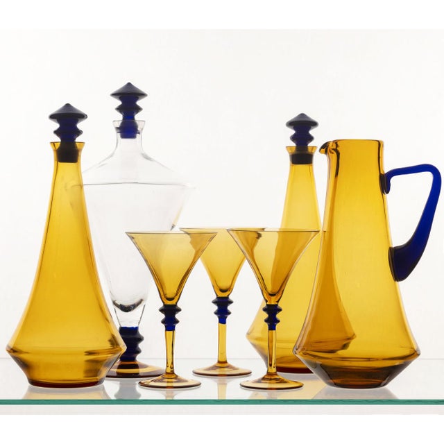 Vintage Glassware Set, 1970s, Set of 7 For Sale - Image 11 of 13