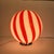 Red Table Lamp with Blown Glass Globe, 1980s For Sale - Image 8 of 18