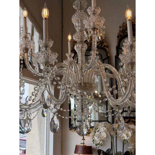 Huge Irish Crystal Louis XVI Style Chandelier For Sale In Los Angeles - Image 6 of 13