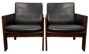 Set of Model 917 Armchairs attributed to Afra & Tobia Scarpa for Cassina