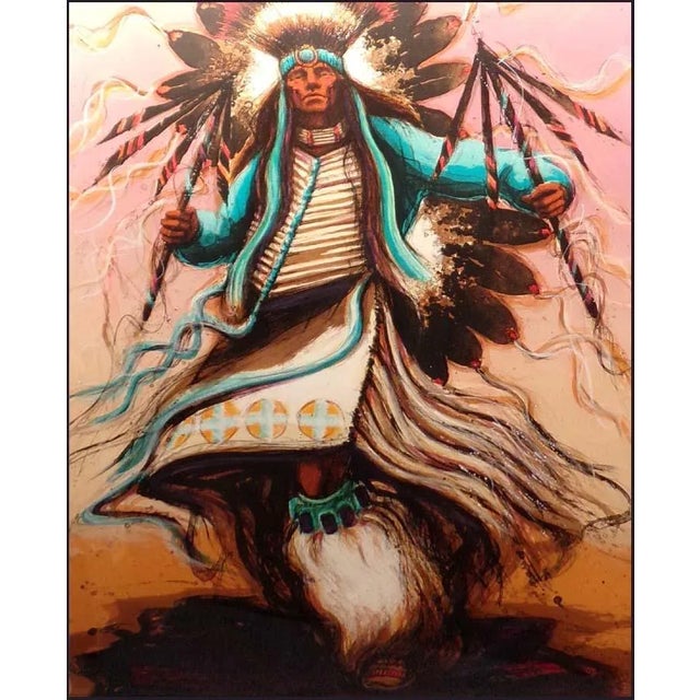 Larry Fodor "Apace Dancer 6" Original Limited Edition Lithograph For Sale - Image 4 of 5