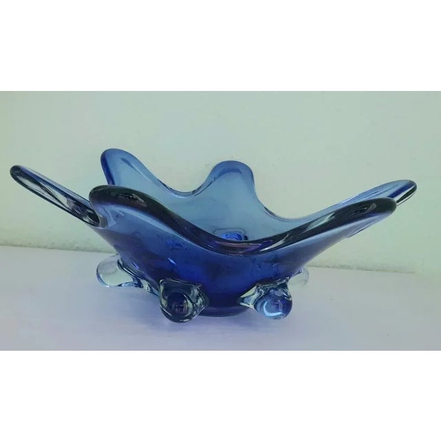 Murano Sommerso Uran Glass Bowl, 1950s For Sale - Image 4 of 6