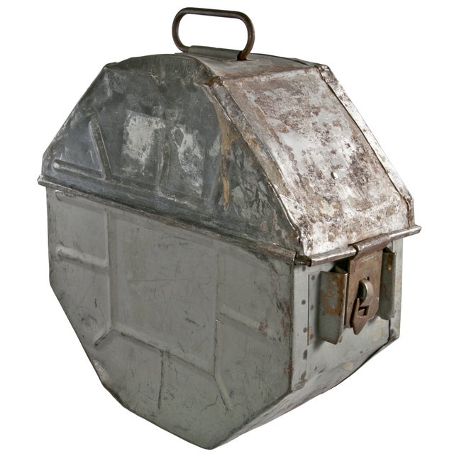 Vintage Galvanized Film Reel Canister Chairish