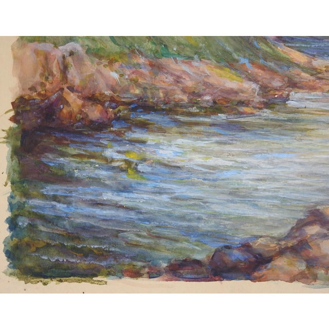 Early 20th Century Pastoral Riverside Cottage Landscape Painting For Sale In Seattle - Image 6 of 9