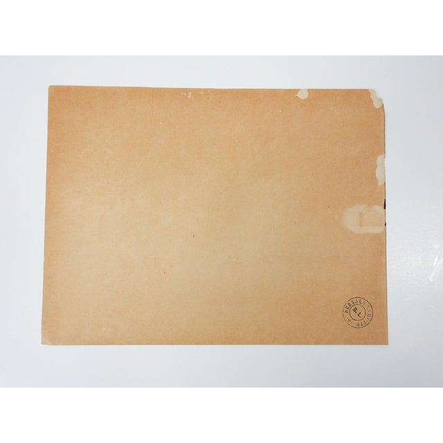 Early 20th Century French Ink and Wash Study of Man Drawing For Sale - Image 4 of 4