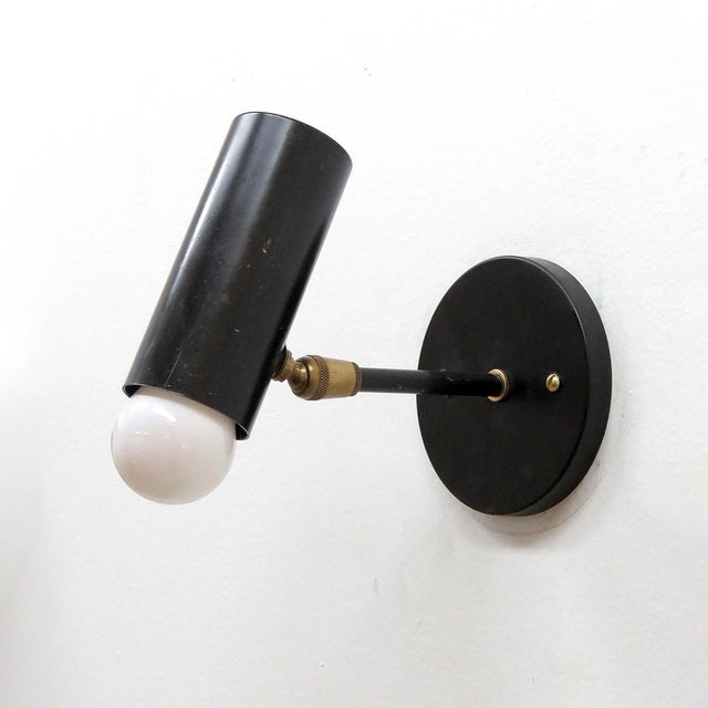 Mid-Century Modern Pair of Boris Lacroix Wall Lights, 1950 For Sale - Image 3 of 10