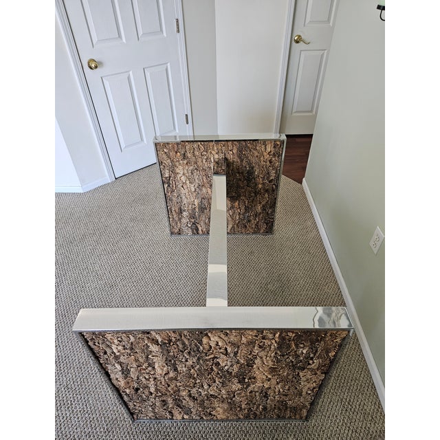 Mid-Century Modern Cork and Chrome Dining Table Attributed to Comfort Designs, Inc. -Adrian Pearsall For Sale - Image 3 of 14