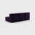 Contemporary Curt Modular Set - Flexible 3-Seater - Jet - 9607 (Blue / Purple) by Ambivalenz, Set of 6 For Sale - Image 3 of 5