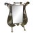 Brass Free Standing Mirror For Sale