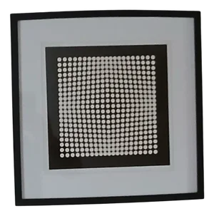 After Victor Vasarely, Deep Kinetic Work, 1973, Screenprint, Framed