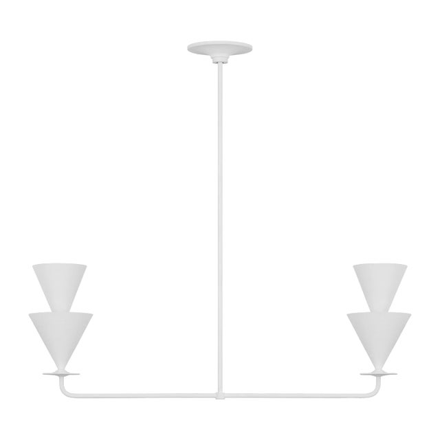 Featuring inverted cone shades in white Cast Plaster, Cornet reflects 1920's - 40's European design influences, everything...