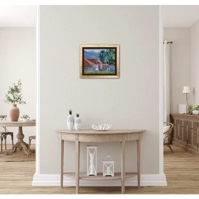 Wood Contemporary Impressionist Landscape, Fort Bragg California For Sale - Image 7 of 12