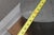 Wood Kidney Shaped Custom Made Pebbled Leather Side Table For Sale - Image 7 of 9