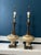 Monumental Hollywood Regency Marble, Hand-Painted Glass & Bronze Table Lamps — 40.75” - a Pair For Sale - Image 18 of 18