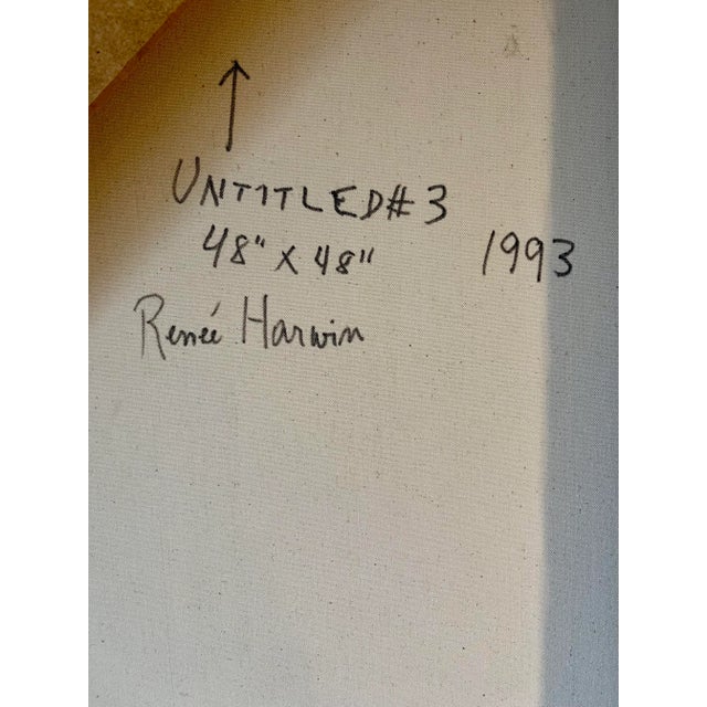 Brick Red Contemporary Abstract Figurative Oil Painting by Renee Harwin, Framed For Sale - Image 8 of 12