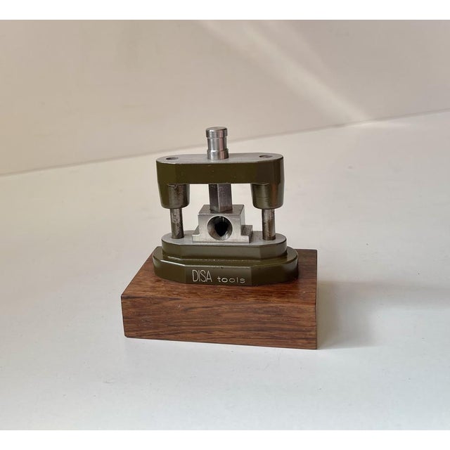 Mid-Century Modern Industrial Pillar Guided Toolmakers Cigar Cutter in Steel, 1960s For Sale - Image 10 of 10