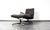 Set of Brown Leather Lounge Chair with Matching Stool by André Vandenbeuck for Strässle, 1960s For Sale - Image 4 of 18