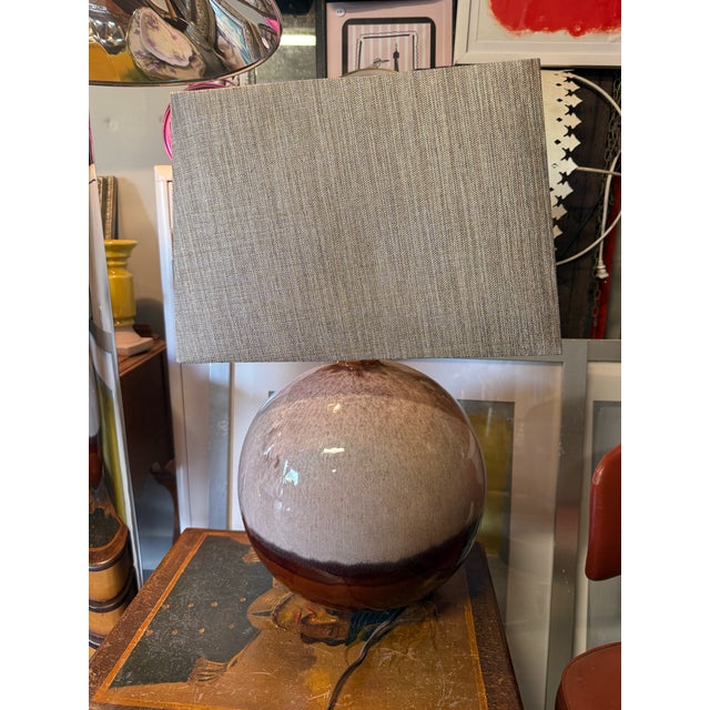 1990s Modern Ceramic Sphere Table Lamp For Sale In Portland, OR - Image 6 of 12