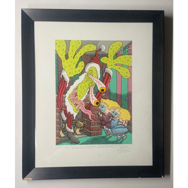 "Oops Sorry Wrong Planet" Originally in Playboy Magazine, Signed and Numbered Limited Edition Serigraph (Hand Printed 23...