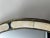 1990s Art Deco Style Handmade White & Black With Brass Inlay Round Mirror, a Pair For Sale - Image 5 of 11