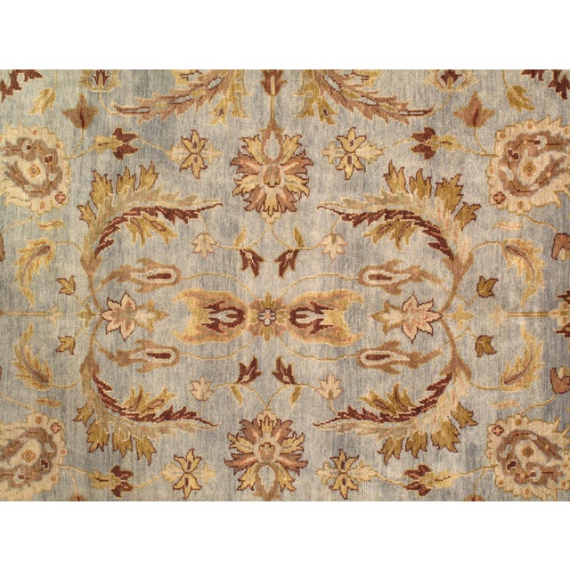 Traditional Pasargad DC Light Blue Tabriz Rug For Sale - Image 3 of 4