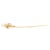 Signed Edwardian 14k Gold & Blister Pearl Figural Flower Stickpin For Sale - Image 4 of 8