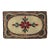 Vintage Hand-Hooked Floral Folk Art Rug Textile For Sale