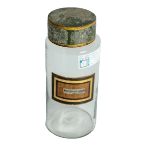 Mid 19th Century "Kaolin" Pharmacy Glass Jar