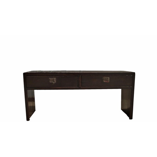 1920s 2-Drawer 52" Long Console Table For Sale - Image 5 of 5
