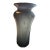 Large Murano Glass Vase 13x8” Opal and Blue For Sale