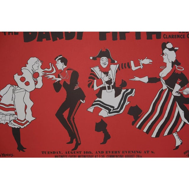 M. YENDIS Dandy Fifth Color lithograph poster Signed in the plate On poster paper, 69 x 50 cm (approx. 27 x 20 inches)...