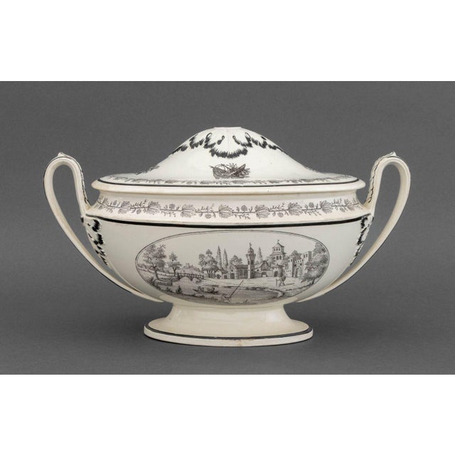 French Creamware Tableware, 3 Pcs. For Sale - Image 4 of 15