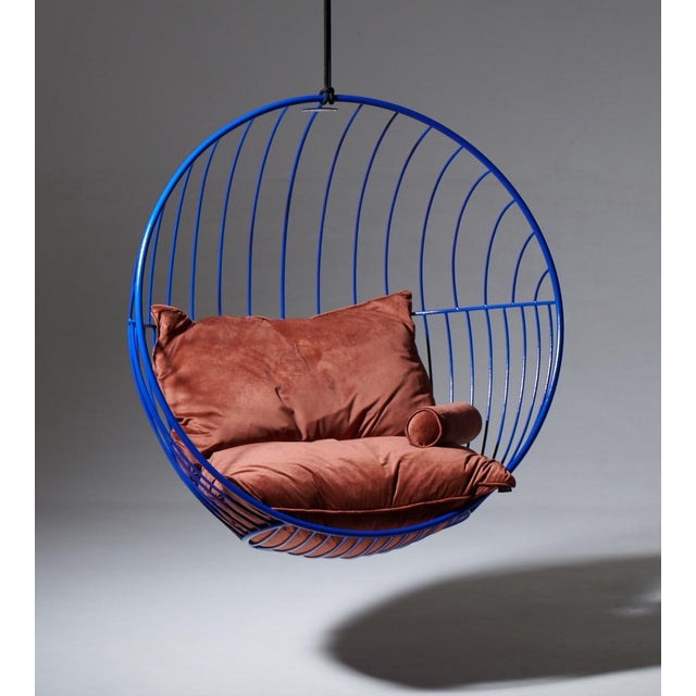 Modern Steel Bubble Hanging Chair Chairish