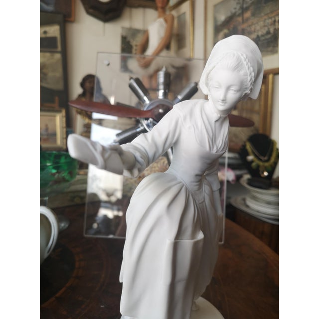 Cité De La Céramique Coedition Marie Antoinette Statue from Mouvements Modernes & Sévres, 1970s For Sale - Image 4 of 14
