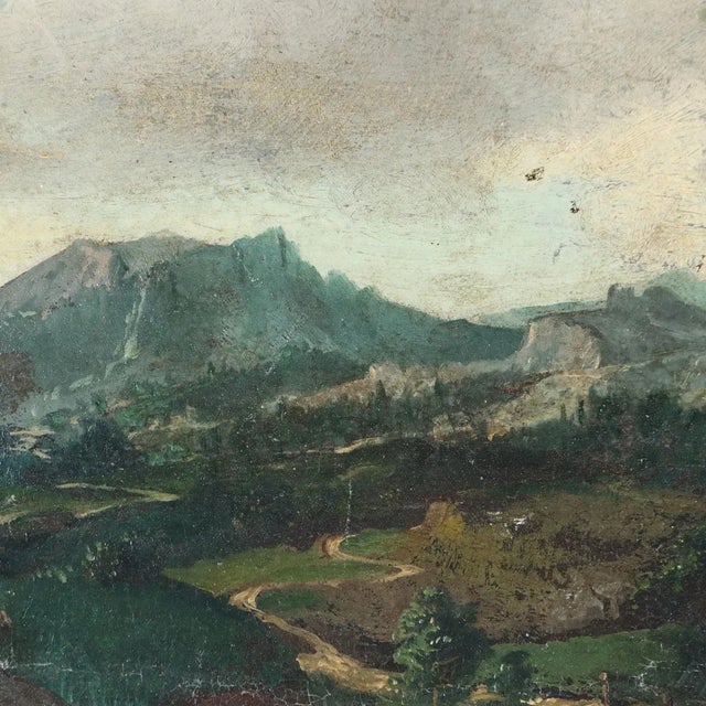 Cattle and Shepherdess, Oil on Canvas, Framed For Sale - Image 9 of 13