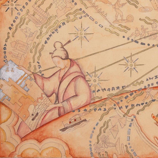 'Study for a Mural' by Daniel Putnam Brinley, 1932, Maquette, Allegory, Chicago, Alfred Stieglitz, Armory Show, National Academy of Design For Sale In Monterey, CA - Image 6 of 11