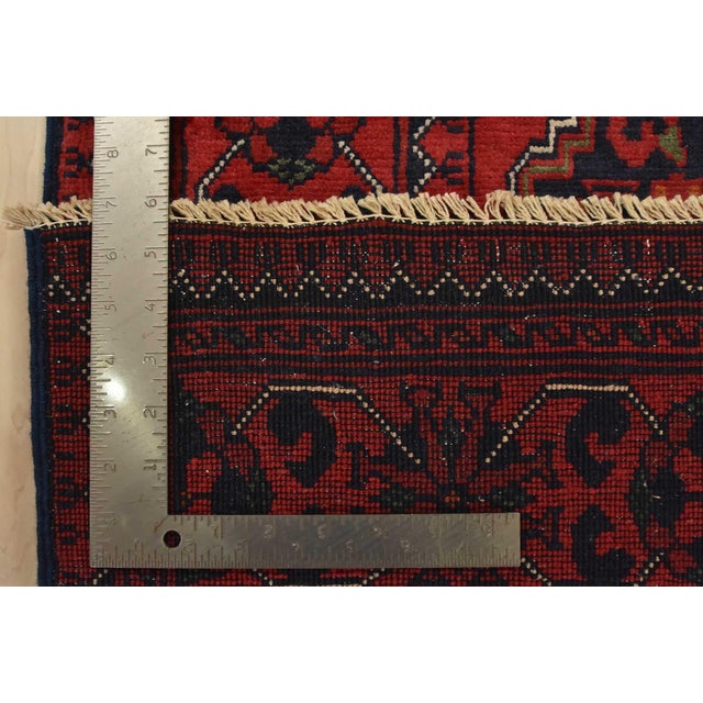 Turkmen Runner 2’6” X 9’5” Red Wool Tribal Hand-Knotted Oriental Rug For Sale - Image 12 of 12