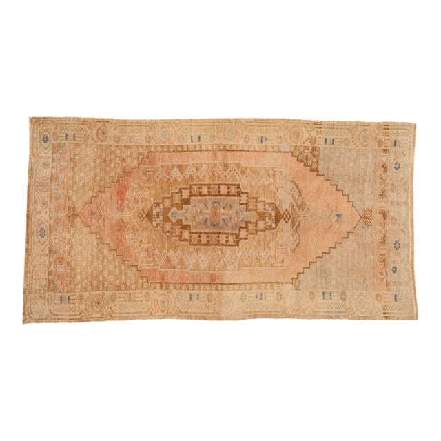 Vintage Distressed Oushak Rug - 2'11" x 5'5" For Sale