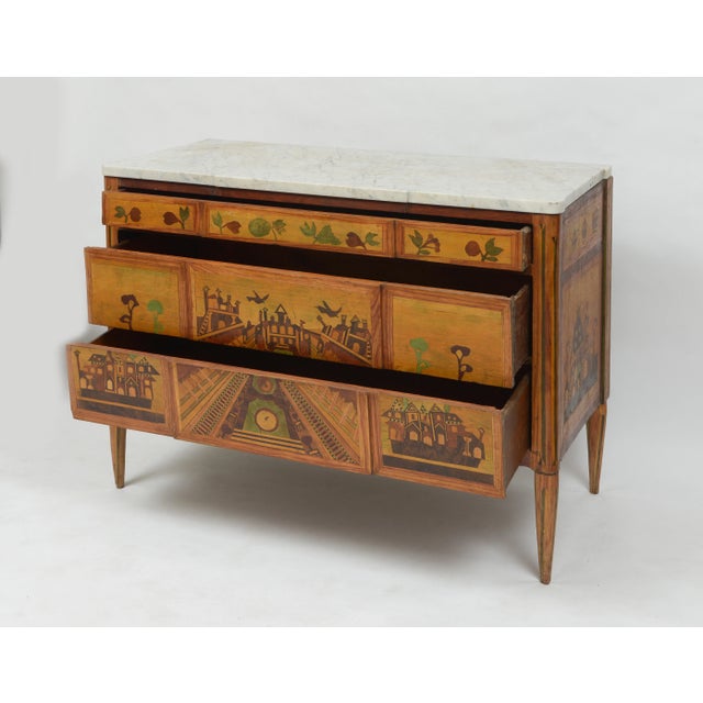 19th Century Marquetry Commode For Sale - Image 11 of 12