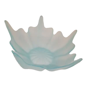 Viking Blue Frost Satin Stockholm Lotus 5 Petal Bowl