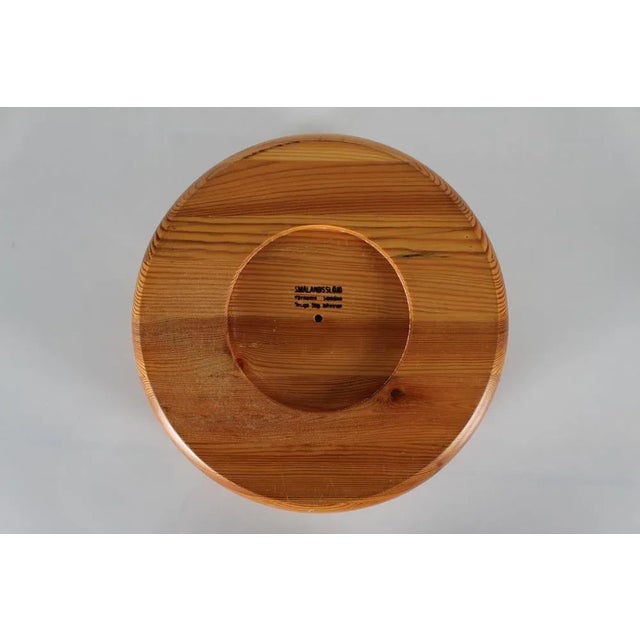 Large Swedish Bowl in Pine by Stig Johnsson, 1970s For Sale - Image 10 of 12