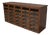 Vintage Dutch Oak Haberdashery Shop Cabinet, 1930s For Sale