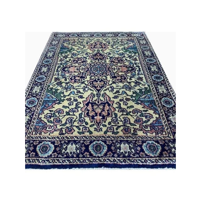 Handwoven Farahan Style Area Rug 2x3 For Sale - Image 4 of 9