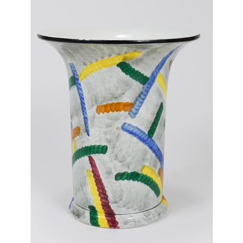 Bauhaus Art Deco Bauhaus Pottery Vase by Eva Zeisel for SMF Schramberg, Germany, 1920s For Sale - Image 3 of 17