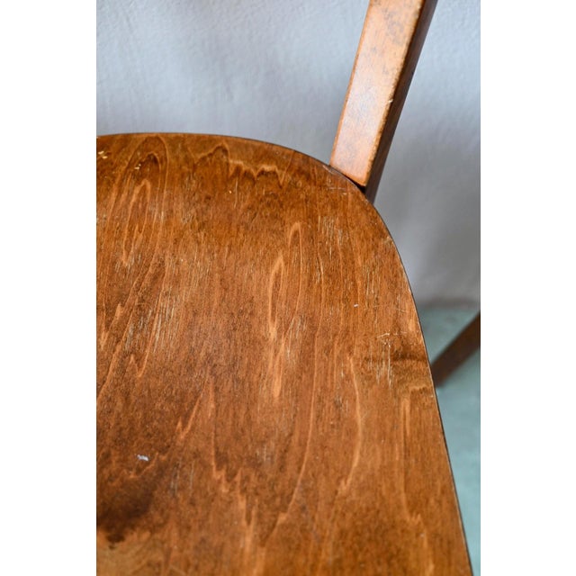 Bent Beech Bistro Chairs by Joamin Baumann for Baumann, 1970s, Set of 6 For Sale - Image 10 of 15