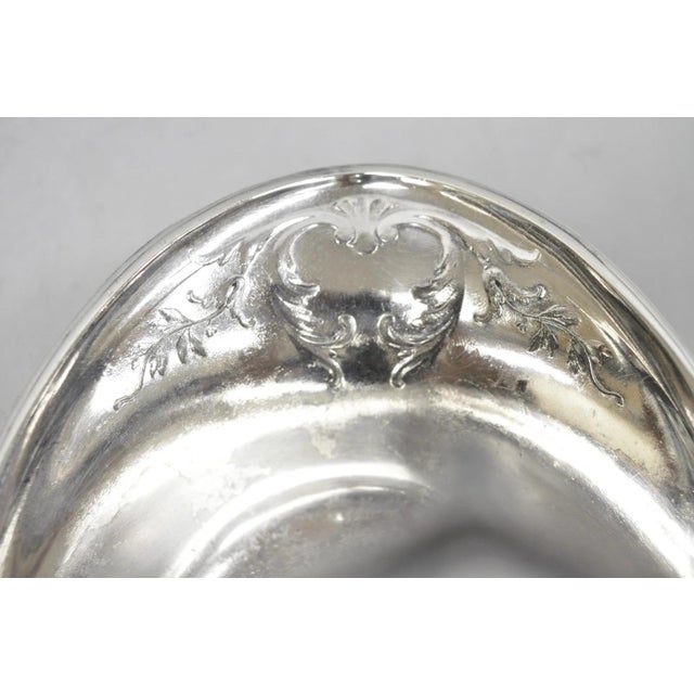 Antique Christofle Gallia French Art Nouveau Silver Plated Fruit Basket W Handle For Sale - Image 10 of 17